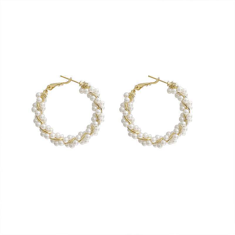 Lustrous Halo Pearl Earrings
