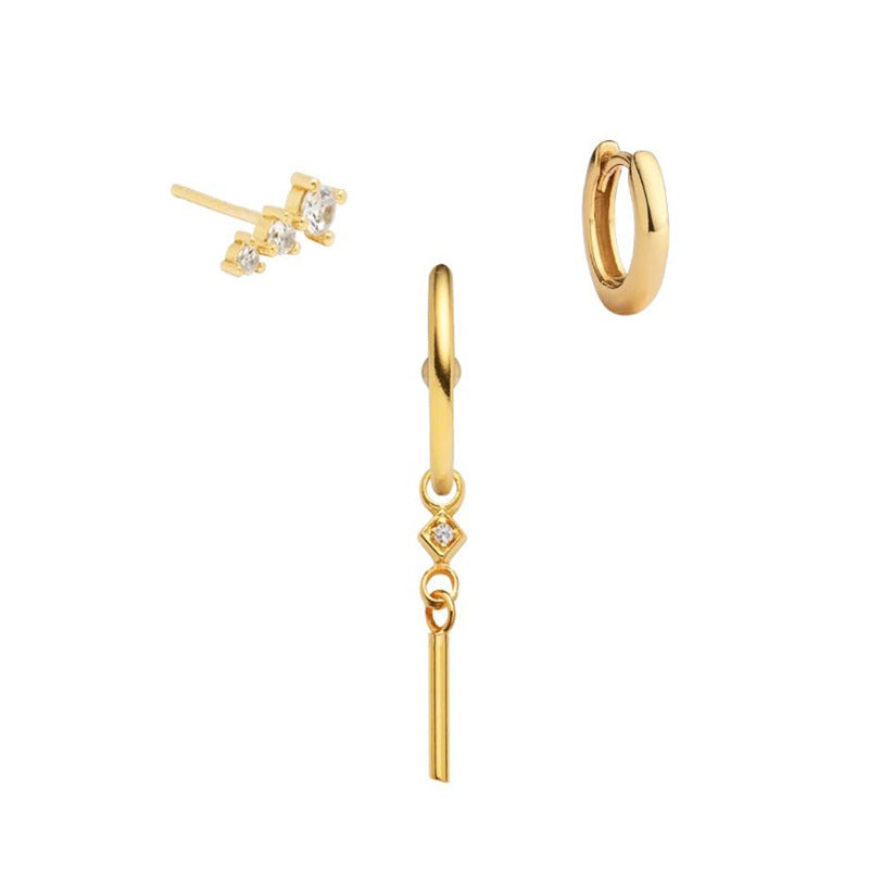 Chic Trio Statement Earrings Set