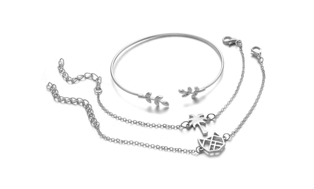 Modyle Crystal Heart Wedding Bracelets Collection