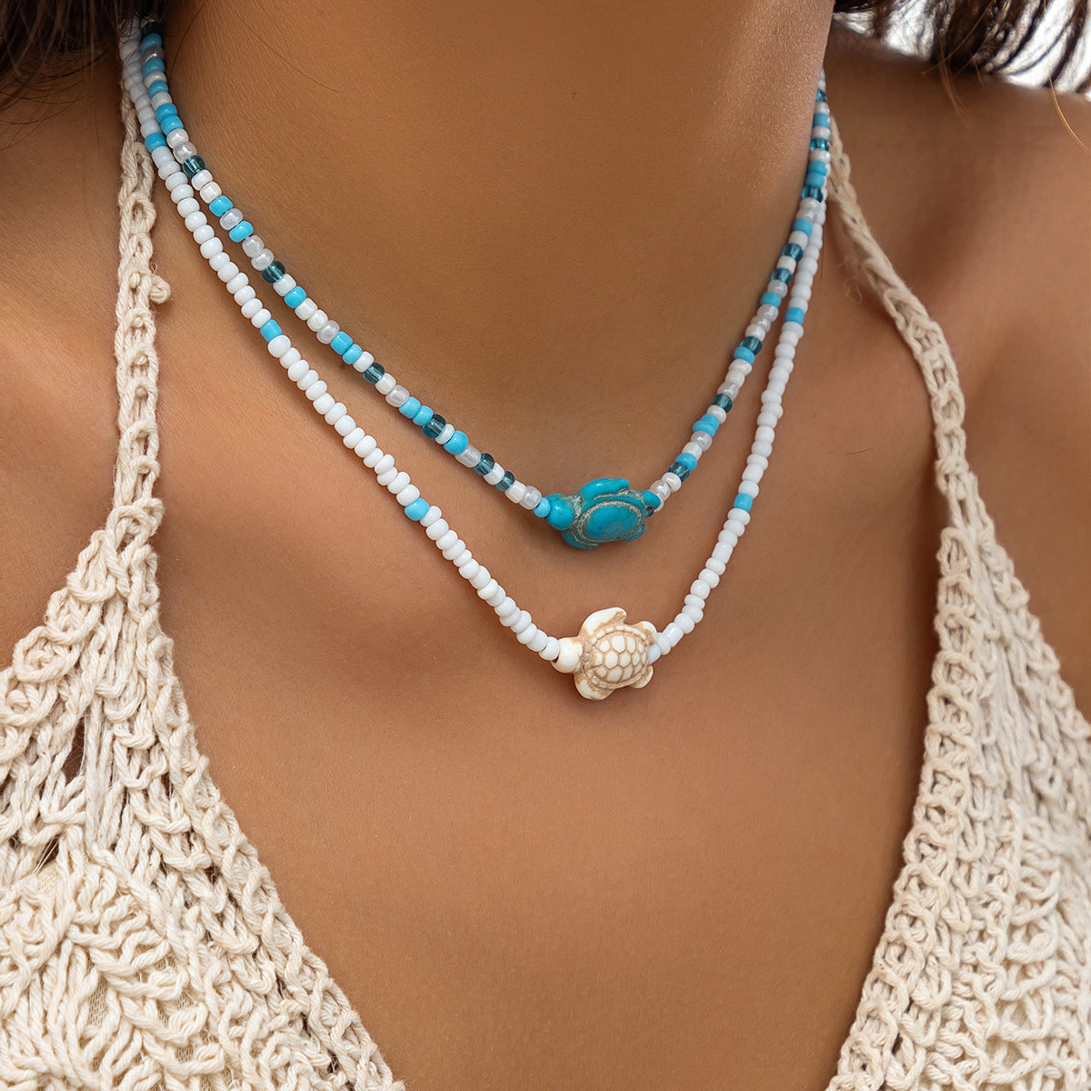 Starfish Shell Duo Necklace