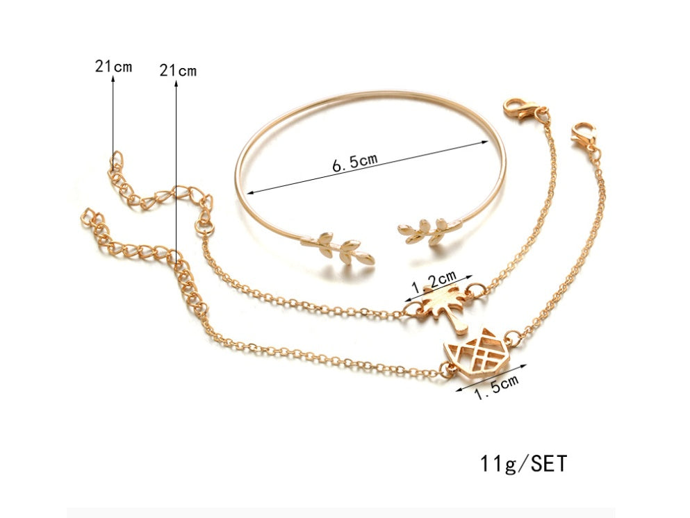 Modyle Crystal Heart Wedding Bracelets Collection