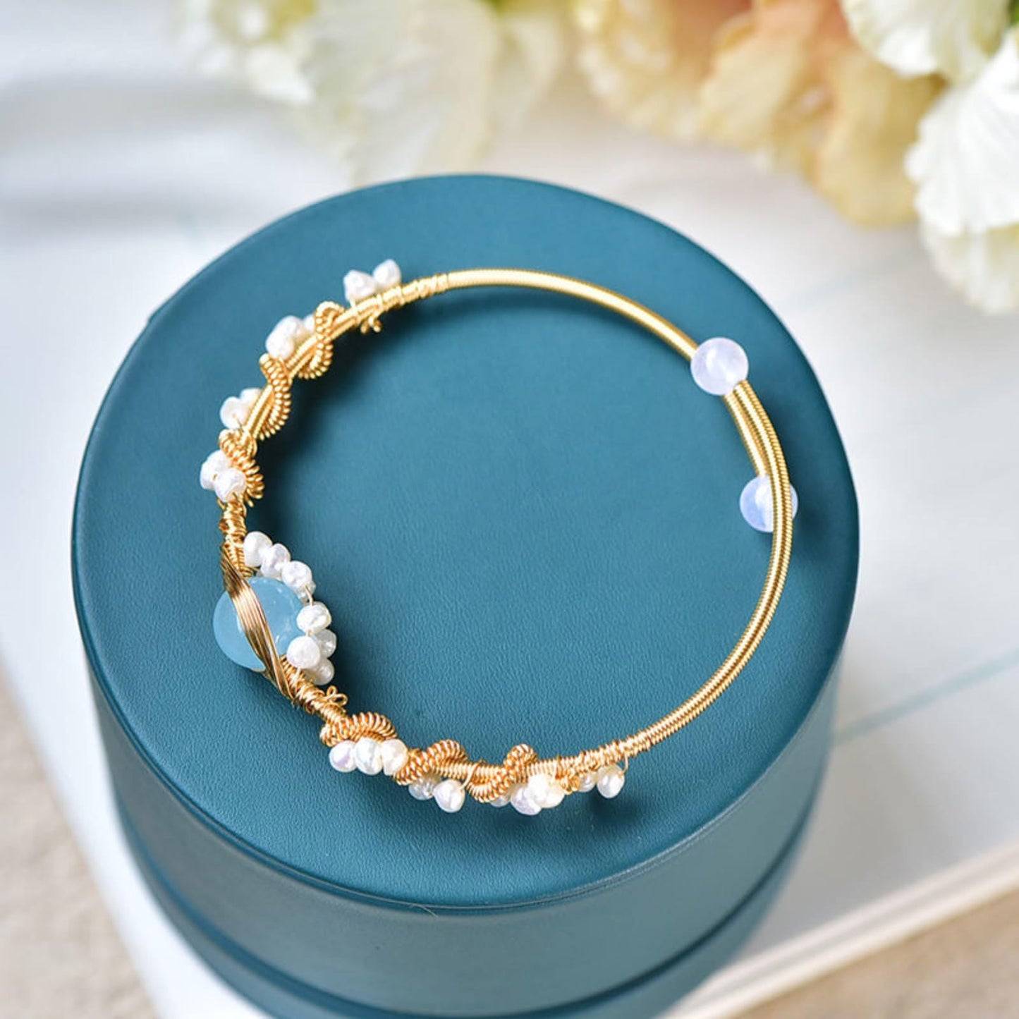 Gold Pearl Bracelet