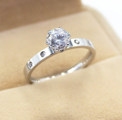 Petite Radiance Rose Gold Diamond Rings