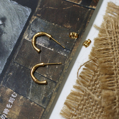 Zen Bamboo Stud Earrings