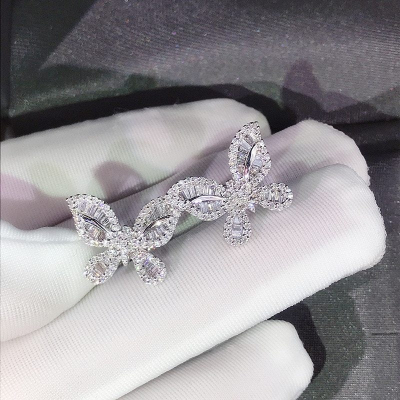 Celestial Butterfly Diamond Earrings