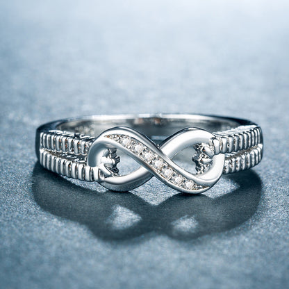 Eternal Glimmer White Gold & Zircon Ring