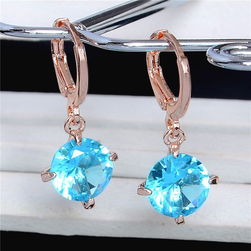 Golden Glow CZ Hoop Earrings – Elegant Holiday Gift