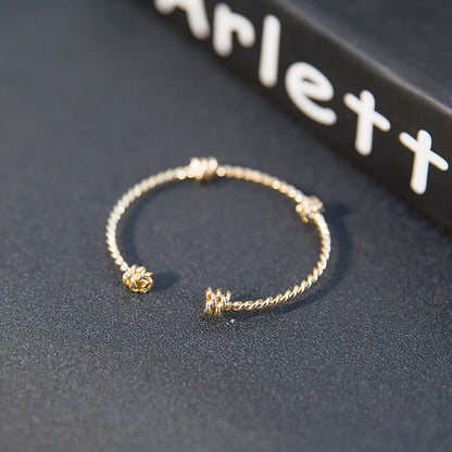 Trinity Knot Open Cuff Bracelets