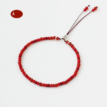 Crimson Onyx Artisan Strand Bracelet