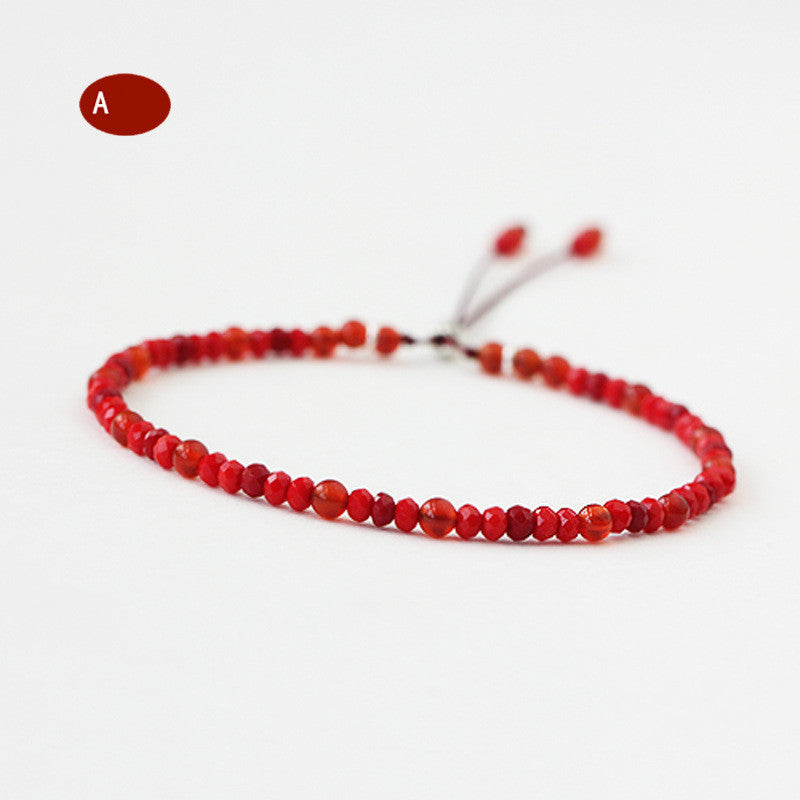 Crimson Onyx Artisan Strand Bracelet