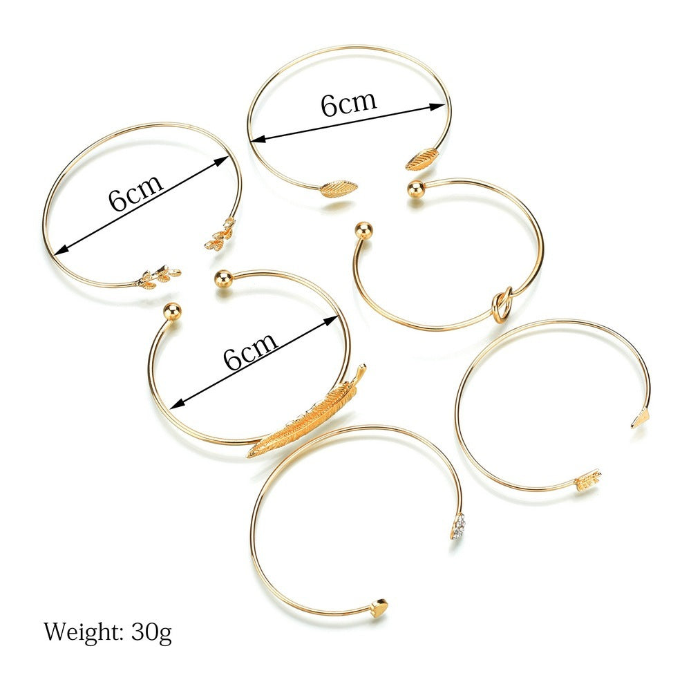 Love Leaf Bracelet Set
