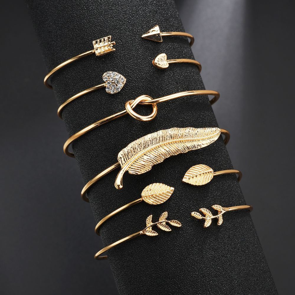 Love Leaf Bracelet Set