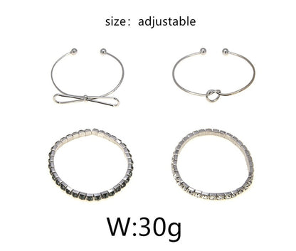 Modyle Crystal Heart Wedding Bracelets Collection