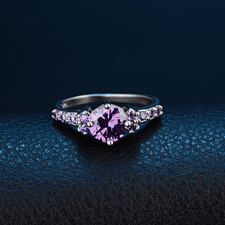 Cinily Lilac Spark Ring
