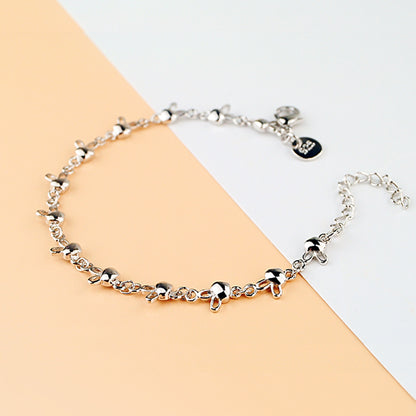 Platinum Rabbit Bracelet