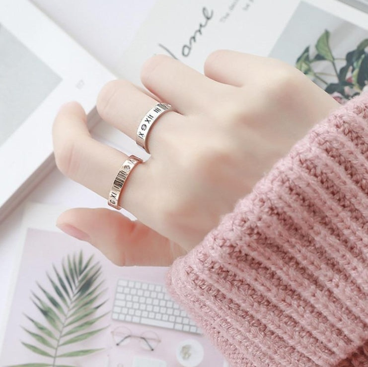 Eternal Numerals Diamond Couple Rings