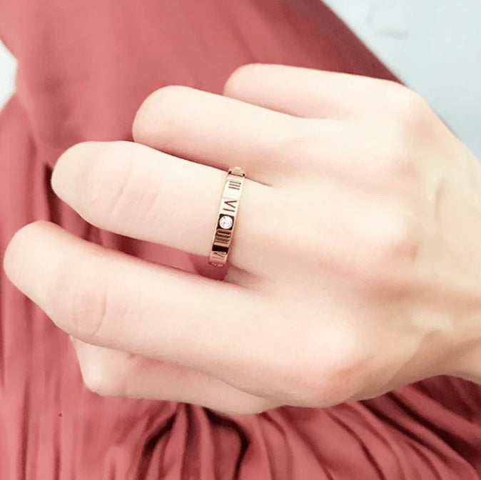 Eternal Numerals Diamond Couple Rings