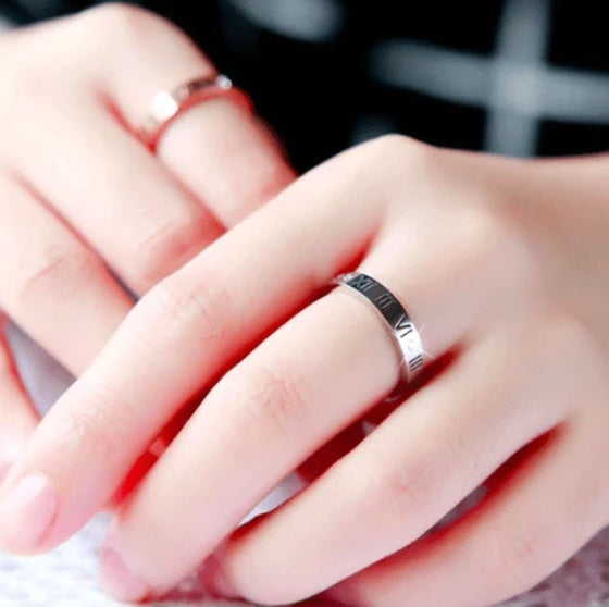 Eternal Numerals Diamond Couple Rings