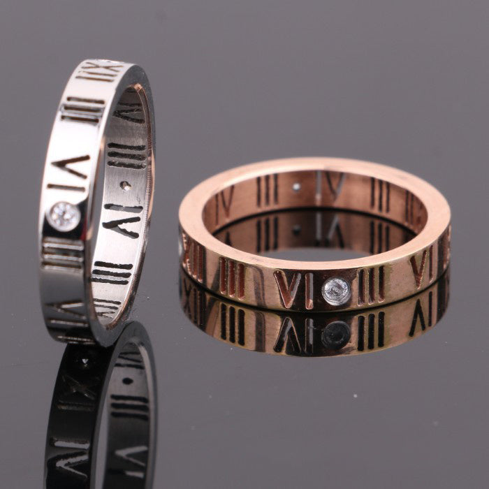 Eternal Numerals Diamond Couple Rings
