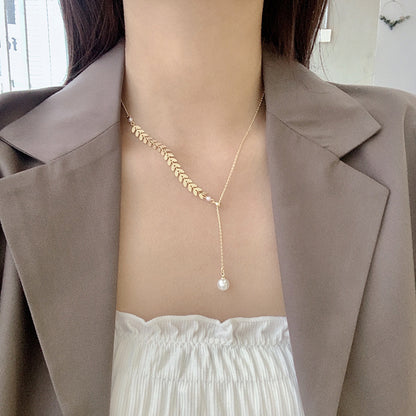 Wheat Elegance Clavicle Chain
