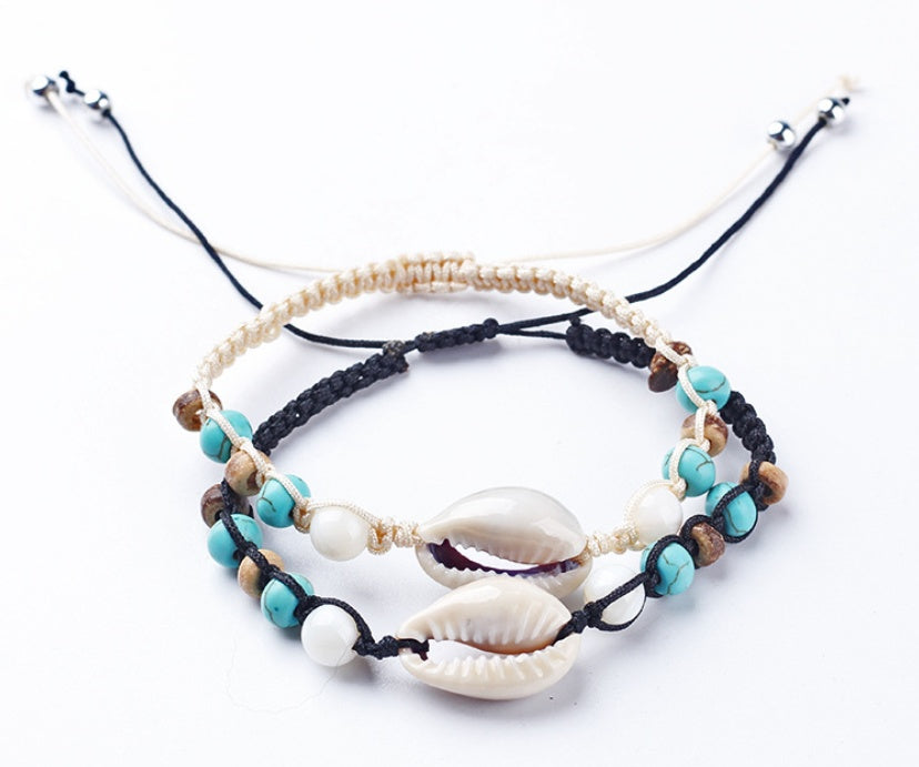 Sunlit Shore Summer Shell Bracelets