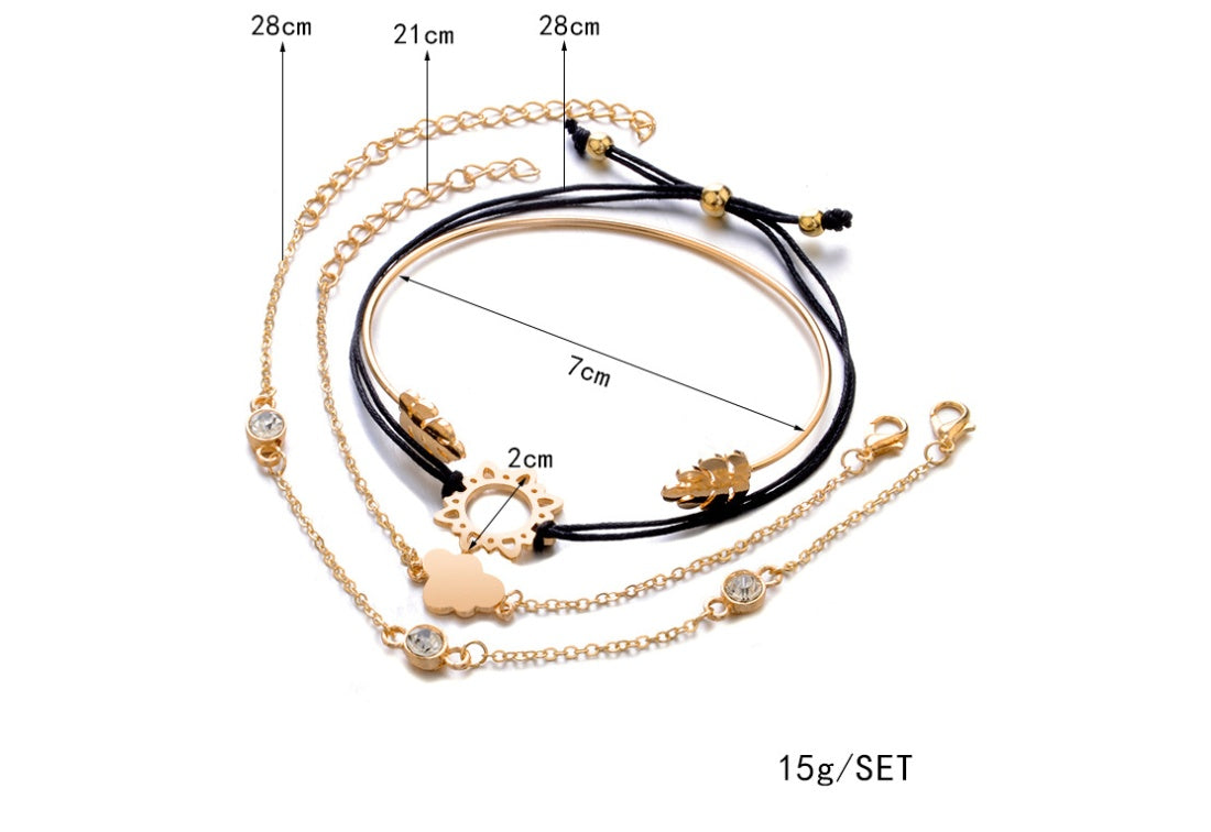 Modyle Crystal Heart Wedding Bracelets Collection