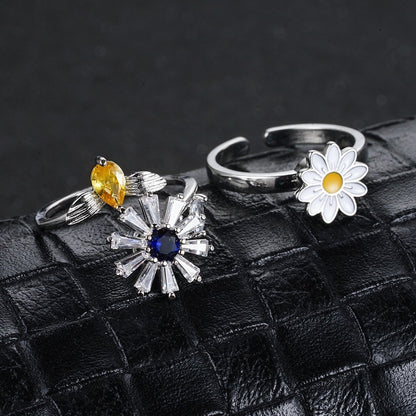 Blooming Gaze Fidget Spinner Ring