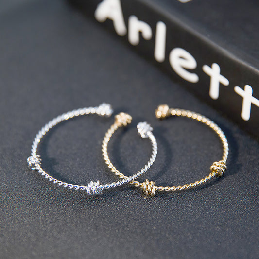 Trinity Knot Open Cuff Bracelets