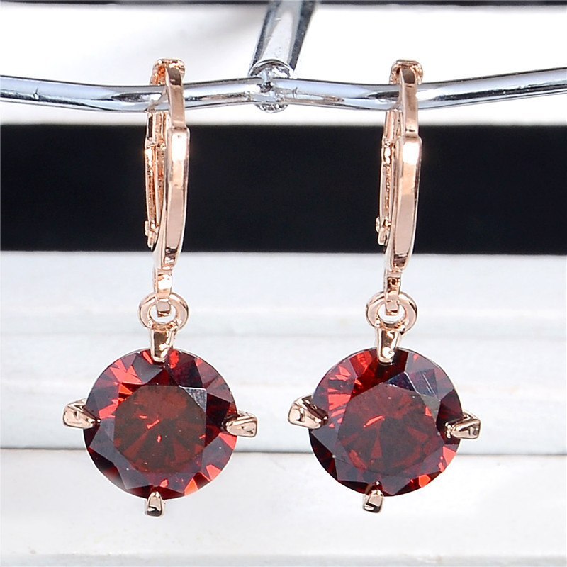 Golden Glow CZ Hoop Earrings – Elegant Holiday Gift
