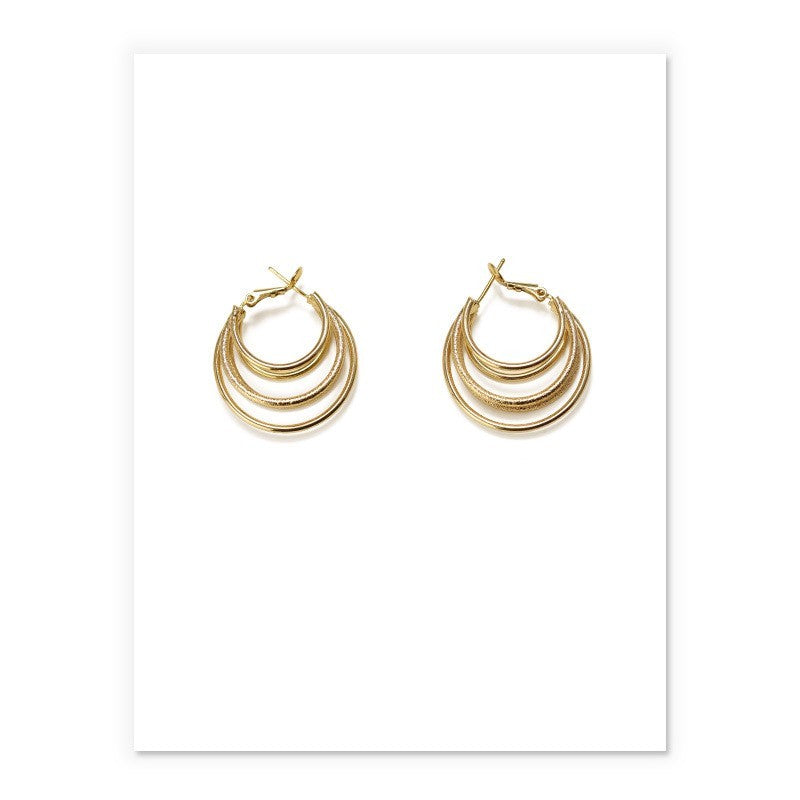 Golden Gleam Plated Earrings