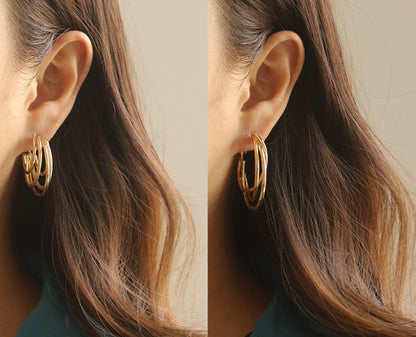 Golden Gleam Plated Earrings
