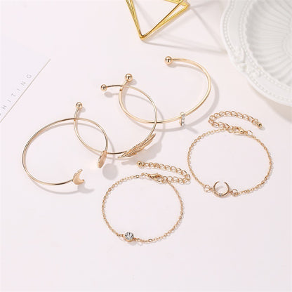 Boho Moon Bracelet Set