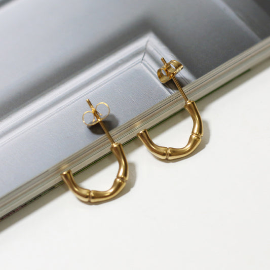 Zen Bamboo Stud Earrings