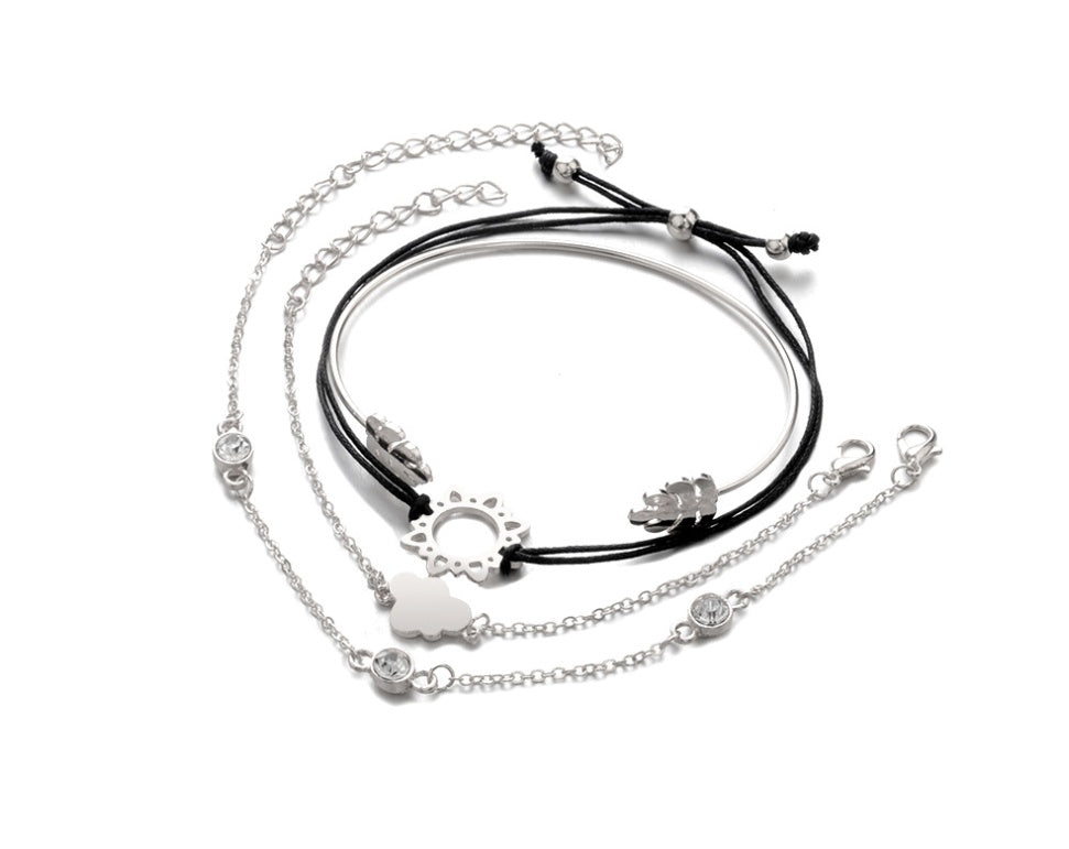Modyle Crystal Heart Wedding Bracelets Collection