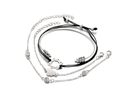 Modyle Crystal Heart Wedding Bracelets Collection