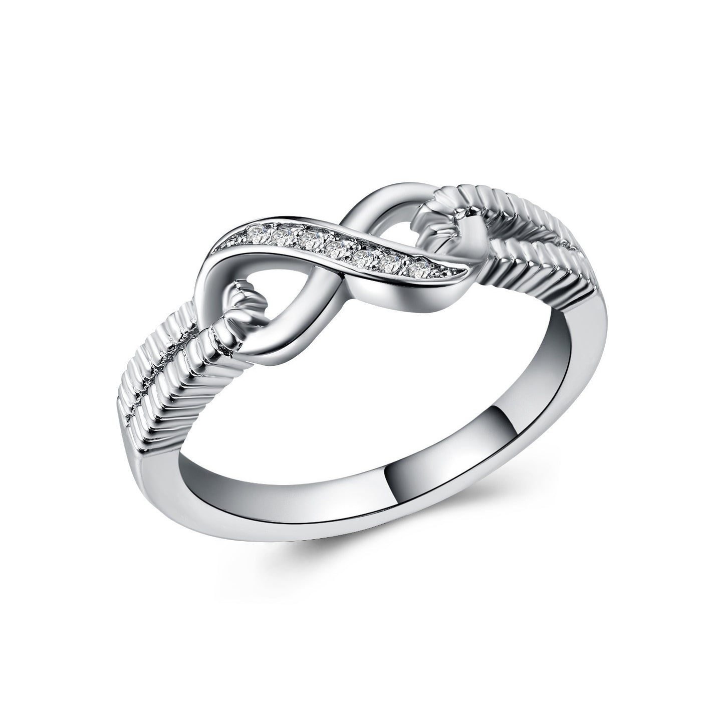 Eternal Glimmer White Gold & Zircon Ring
