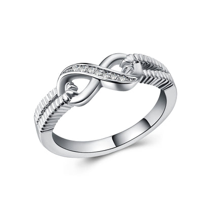 Eternal Glimmer White Gold & Zircon Ring