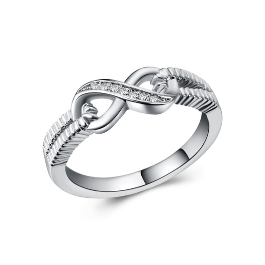 Eternal Glimmer White Gold & Zircon Ring