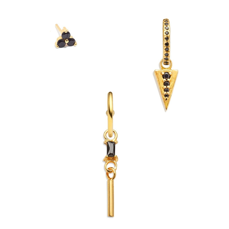 Chic Trio Statement Earrings Set
