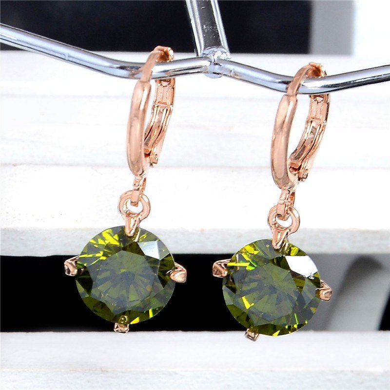 Golden Glow CZ Hoop Earrings – Elegant Holiday Gift