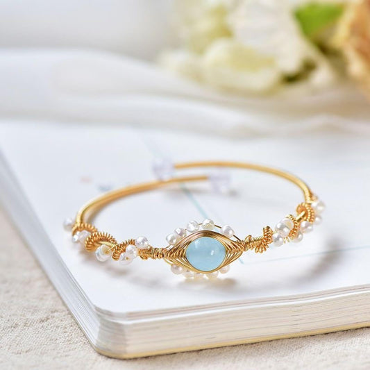 Gold Pearl Bracelet
