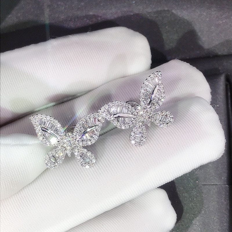 Celestial Butterfly Diamond Earrings