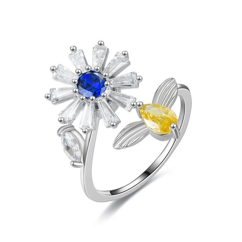 Blooming Gaze Fidget Spinner Ring