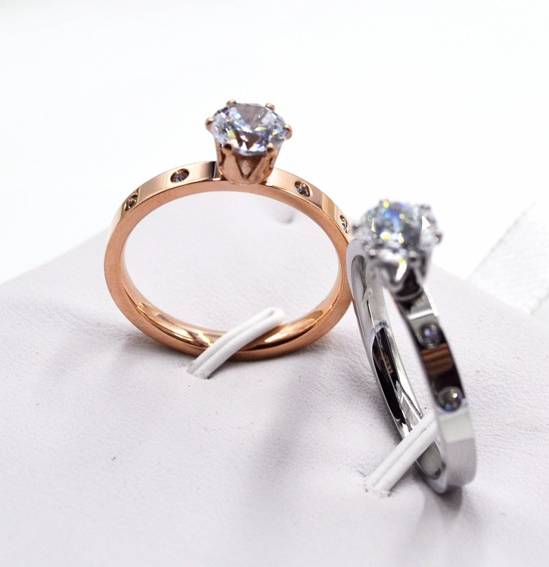 Petite Radiance Rose Gold Diamond Rings