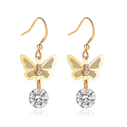 Radiant Grace Zircon Stud Earrings