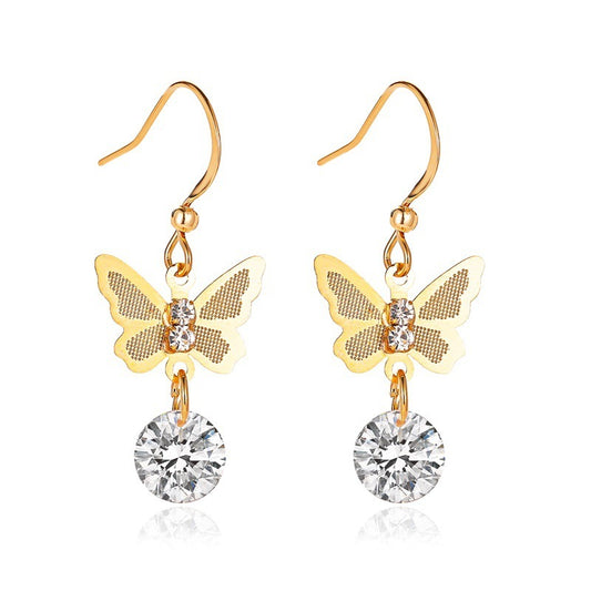 Radiant Grace Zircon Stud Earrings