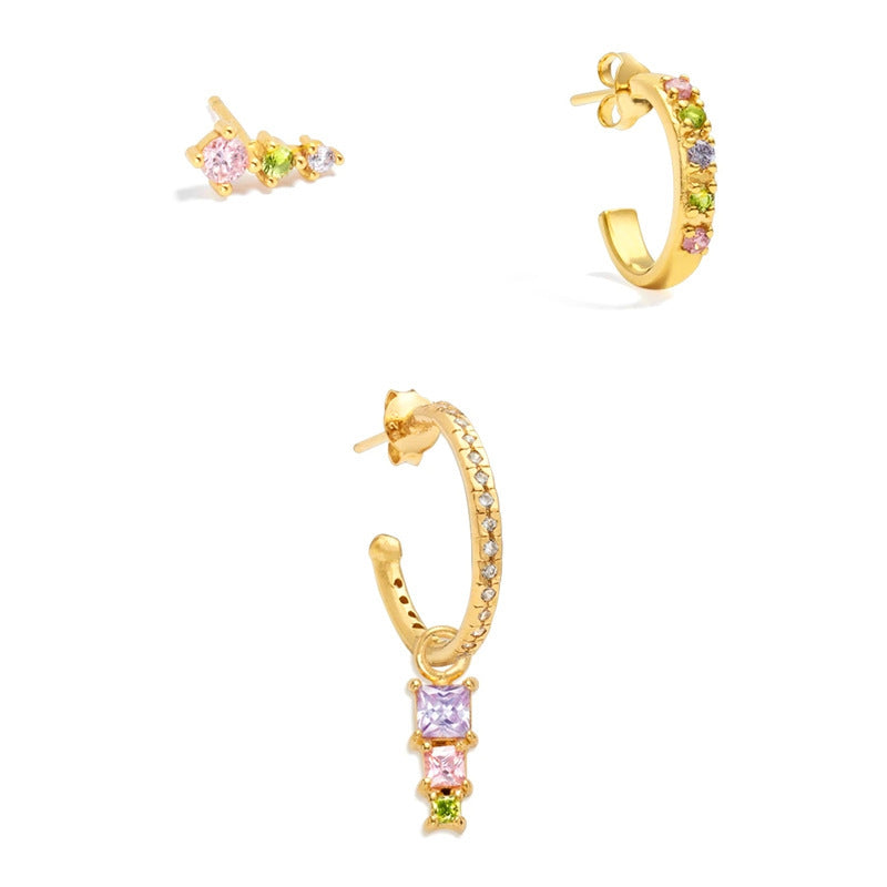 Chic Trio Statement Earrings Set