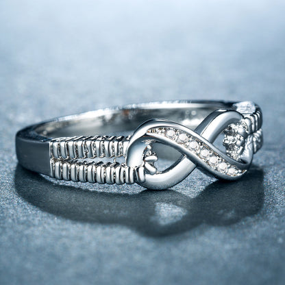 Eternal Glimmer White Gold & Zircon Ring