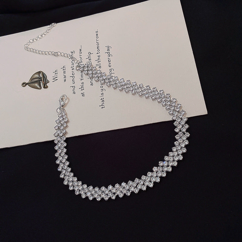 Glamour Spark Rhinestone Necklace