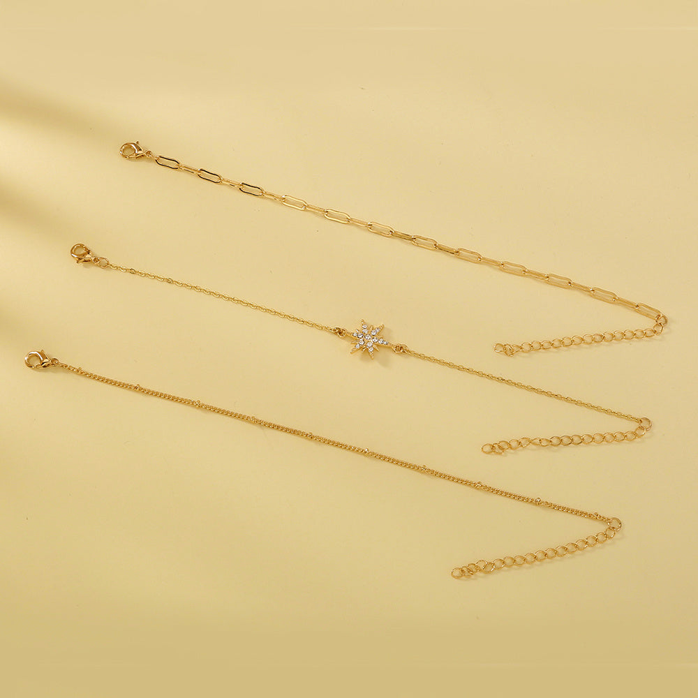 Starlit Glamour Multi-Layer Diamond Bracelet